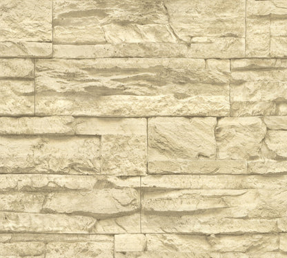 Steintapete Beige Vliestapete 707130 Wandtapete A.S. Création Tapete