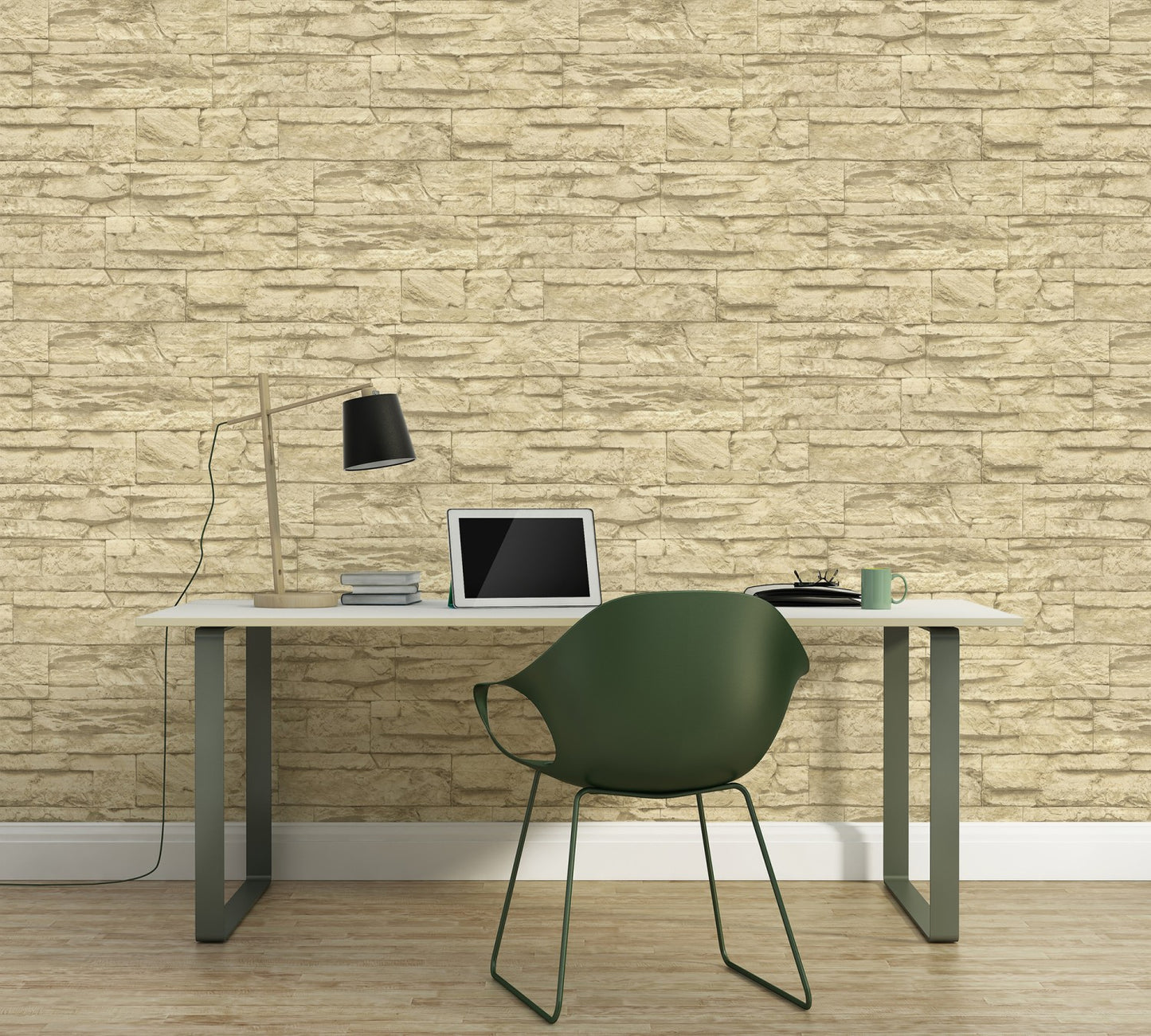 Steintapete Beige Vliestapete 707130 Wandtapete A.S. Création Tapete
