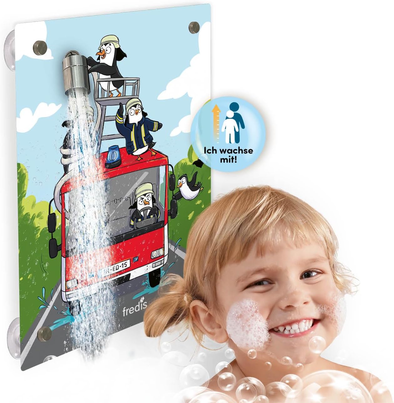 fredis Kinderdusche Pferd mit Duschkopf Kinder Dusche Pirat ohne Bohren