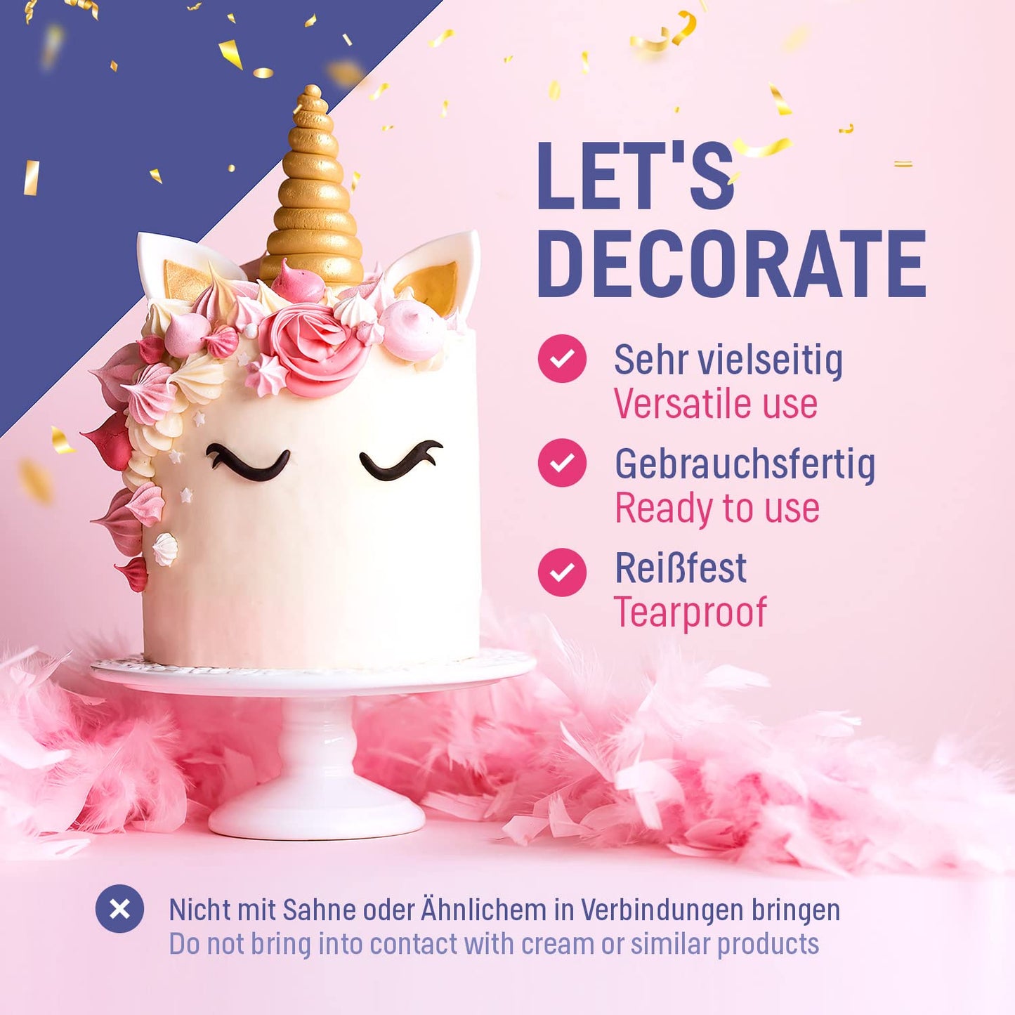 Fondant weiss 850g Modelliermasse Kuchen Torte Deko Verzierung Zuckermasse