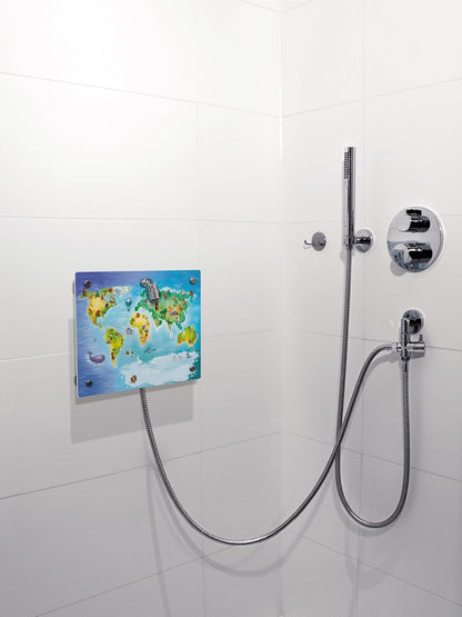 fredis Kinderdusche Welt Set mit Duschkopf Kinder Dusche Pirat ohne Bohren