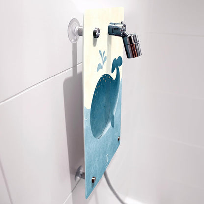 fredis Kinderdusche Wal Set mit Duschkopf Kinder Dusche Pirat ohne Bohren