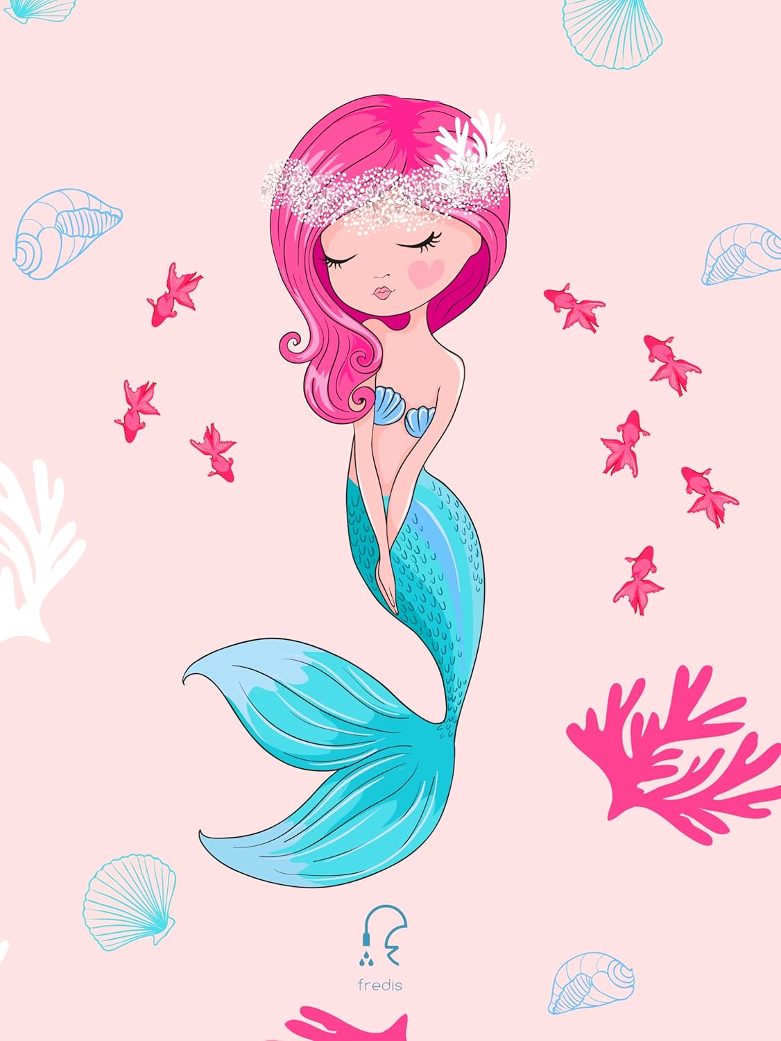 fredis Kinderdusche Meerjungfrau Set Duschkopf Kinder Dusche Pirat ohne Bohren