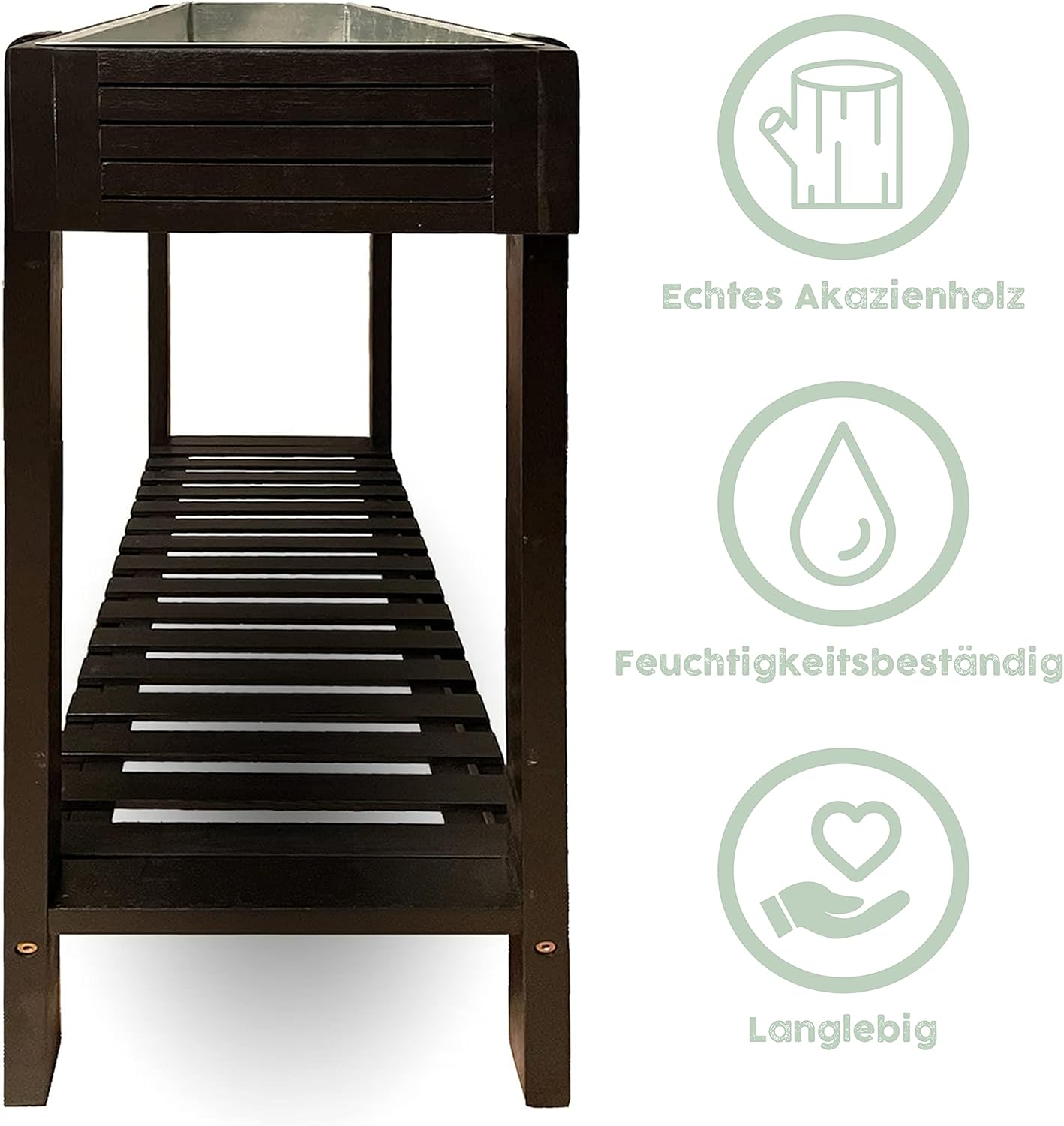 Hochbeet Pflanzkasten Pflanzbeet Kräuterbeet Blumenbeet Balkon Holzbeet Outdoor