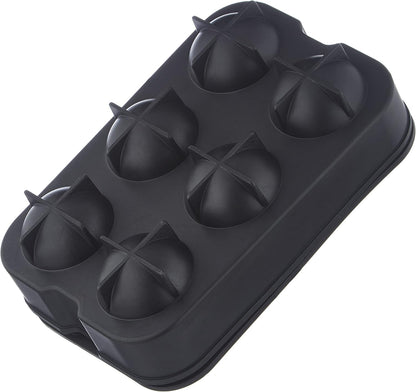 Oishii Silikon XXL Eiswürfel-Form 2er Set 4,5cm Eiswürfel Form Kugel rund