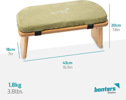 banters fitness Meditationsbank Bambus Bank Hocker Meditation Gebetsbank Yoga