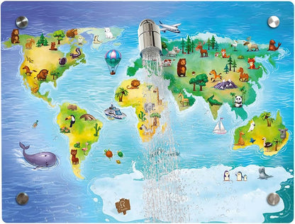 fredis Kinderdusche Welt Set mit Duschkopf Kinder Dusche Pirat ohne Bohren