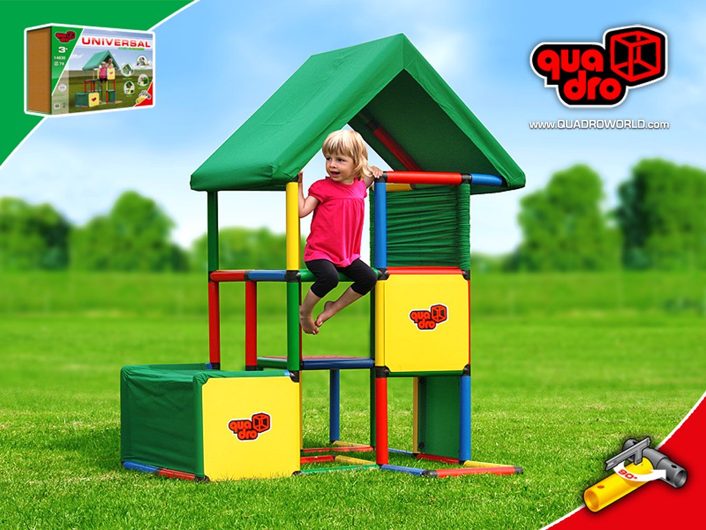 Ersatzteil Schrauben groß schwarz 8 Stück für Quadro Klettergerüst System