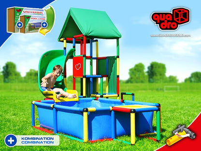 quadro Ersatzteil Ersatzrohr grün 35cm Rohr Bauteil für Klettergerüst System