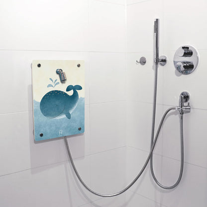 fredis Kinderdusche Wal Set mit Duschkopf Kinder Dusche Pirat ohne Bohren