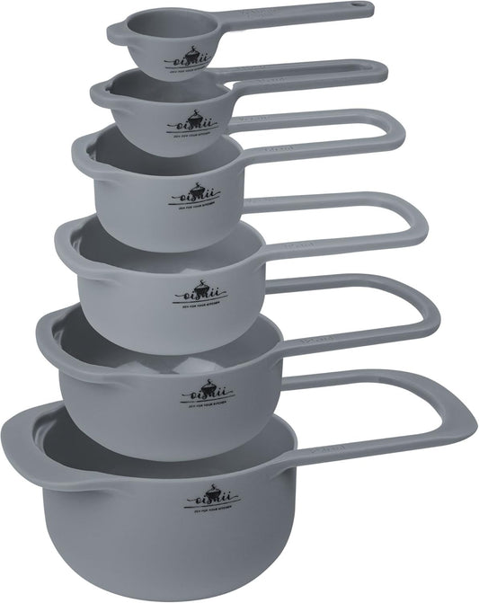 O-ishii MeasureMaster 6-teiliges Messbecher Messlöffel Set aus Kunststoff
