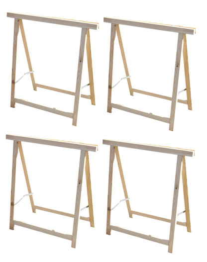 4x Holz Klappbock Unterstellbock Gerüstbock Stützbock Arbeitsbock Stützbalken