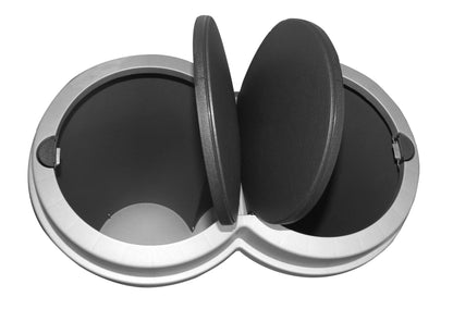 Duo Bin Abfalleimer 50l Müll Abfall Eimer 2x 25l Müllbehälter Mülltrennung grau