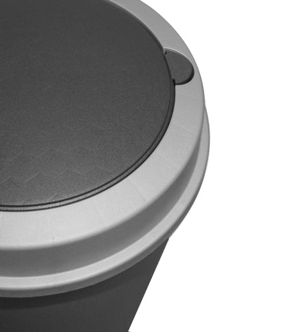 Duo Bin Abfalleimer 50l Müll Abfall Eimer 2x 25l Müllbehälter Mülltrennung grau