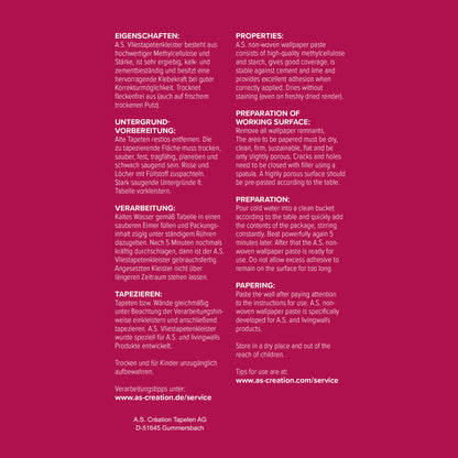 A.S. Création Vlieskleister 200g Kleister Vliestapeten Vlies Tapeten Tapetenleim