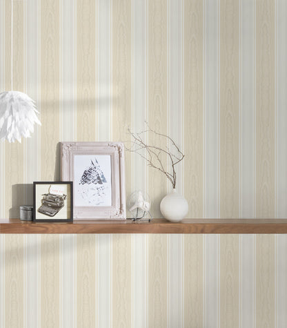 Streifentapete Beige Papiertapete 765826 Wandtapete A.S. Création Tapete