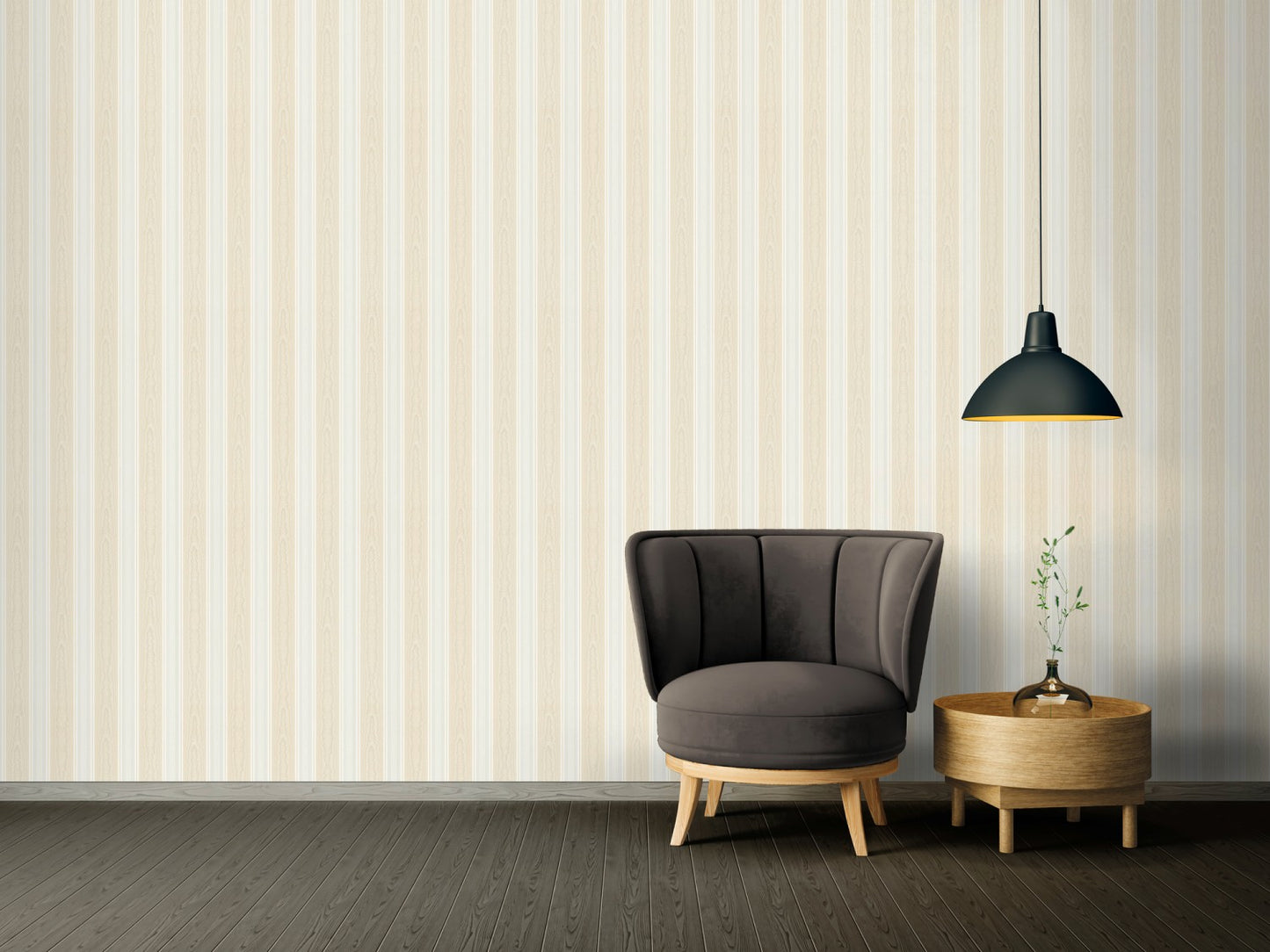 Streifentapete Beige Papiertapete 765826 Wandtapete A.S. Création Tapete