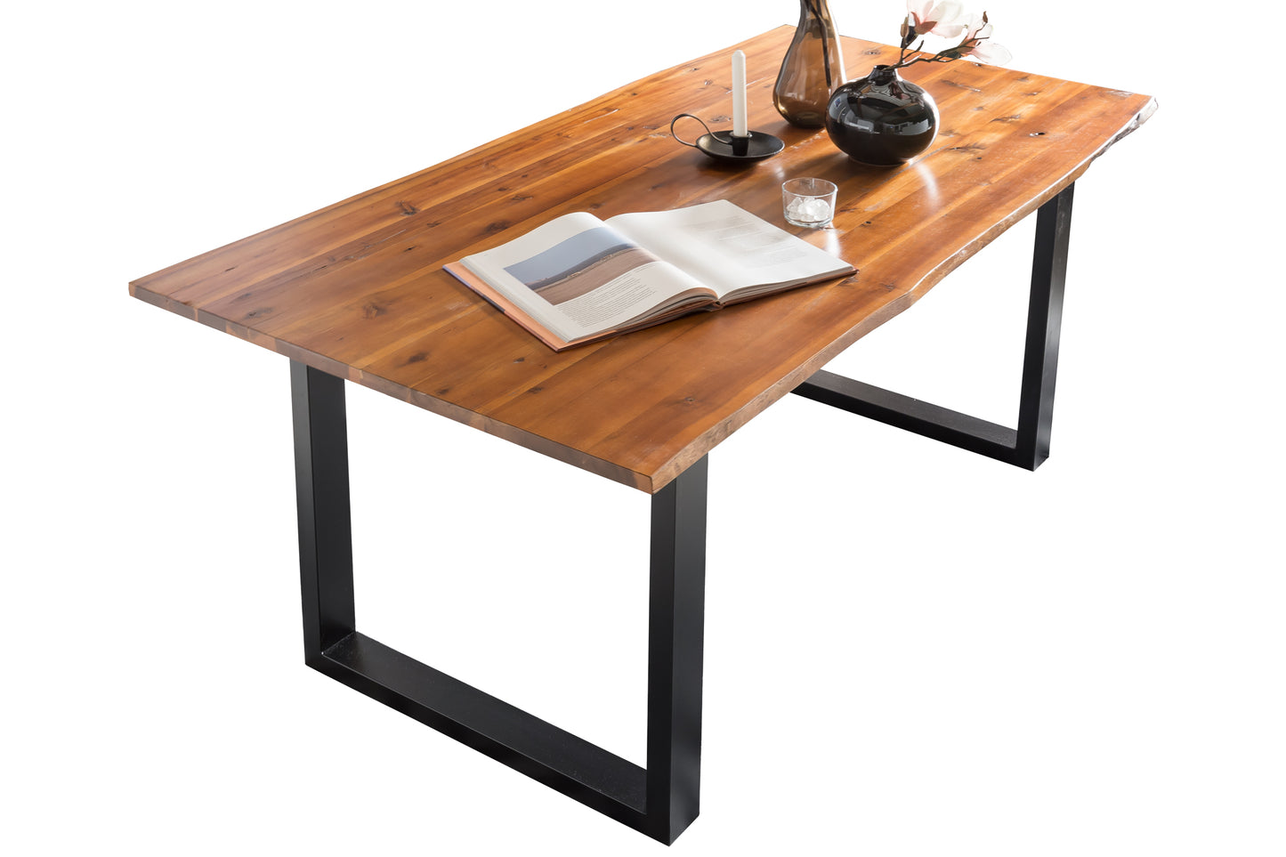 Essgruppe 5 tlg. 180x90 cm Sitzgruppe Massivholz Essstuhl Essstisch Stühle Tisch
