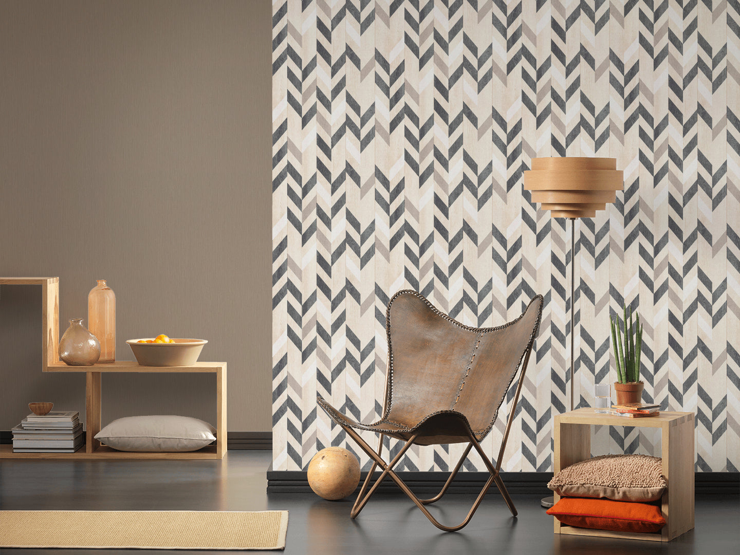 A.S. Création Unitapete Braun Vliestapete 785510 Wandtapete