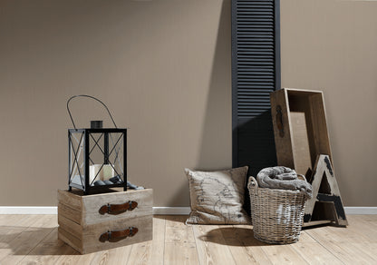 A.S. Création Unitapete Braun Vliestapete 785510 Wandtapete