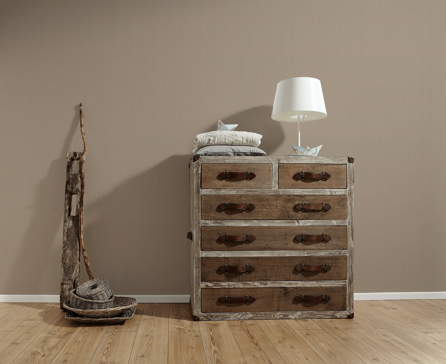 A.S. Création Unitapete Braun Vliestapete 785510 Wandtapete