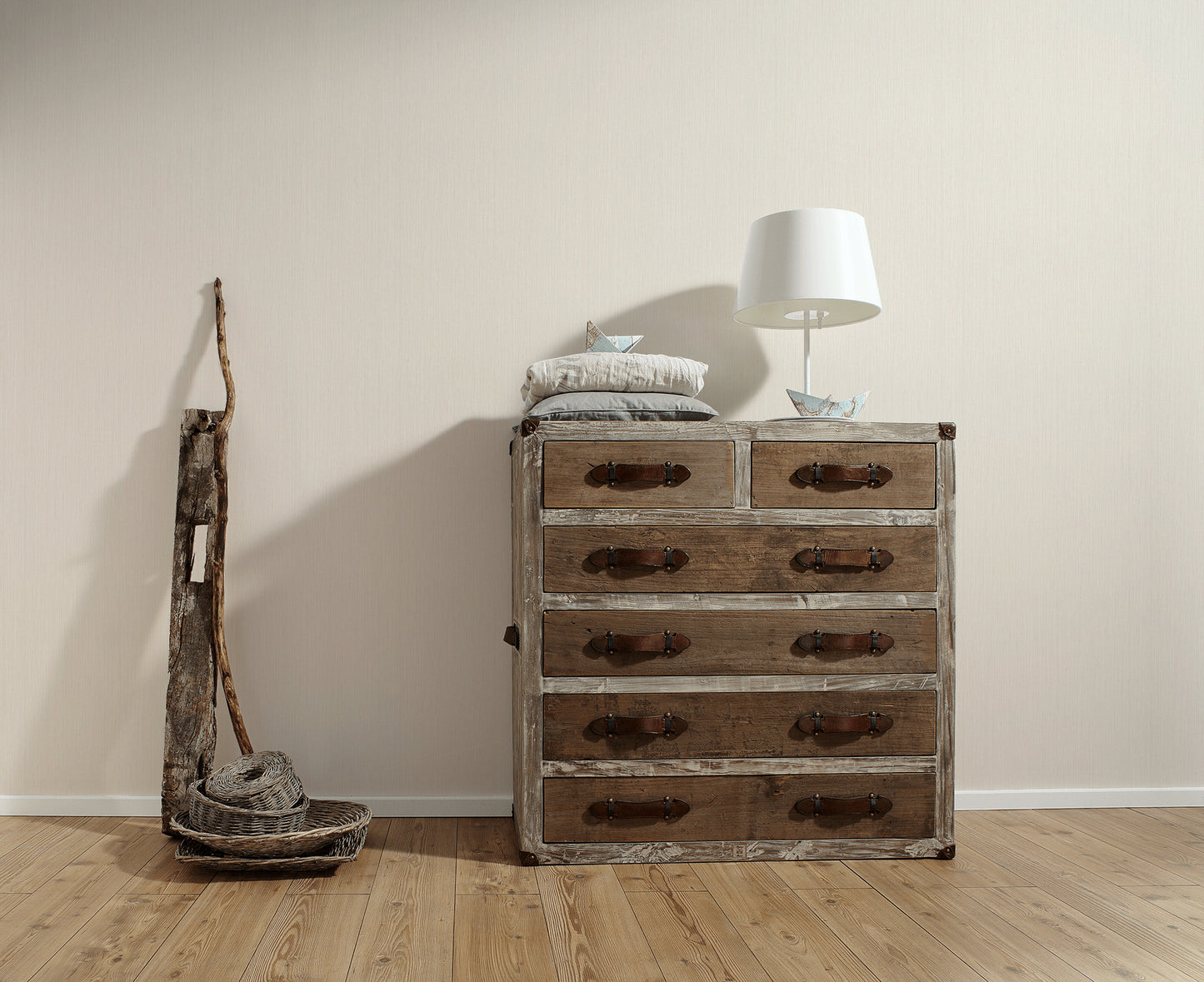 A.S. Création Unitapete Beige Vliestapete 785541 Wandtapete