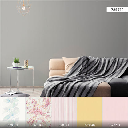 A.S. Création Uni Tapete Grau 785572 Wandtapete Vliestapete Unis Vinyl Rolle