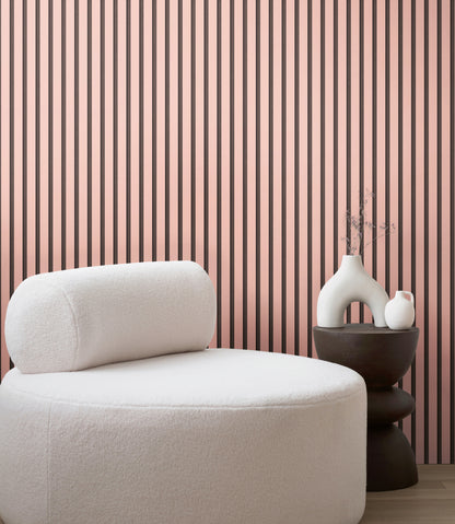 A.S. Création Tapete 50Jahre 786281 Holzoptik Wandtapete matt rosa schwarz