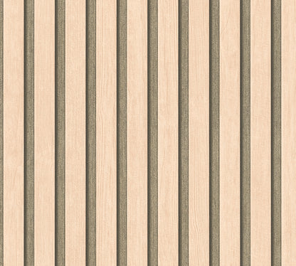 A.S. Création Tapete 50 Jahre 786651 Holzoptik Wandtapete beige glänzend