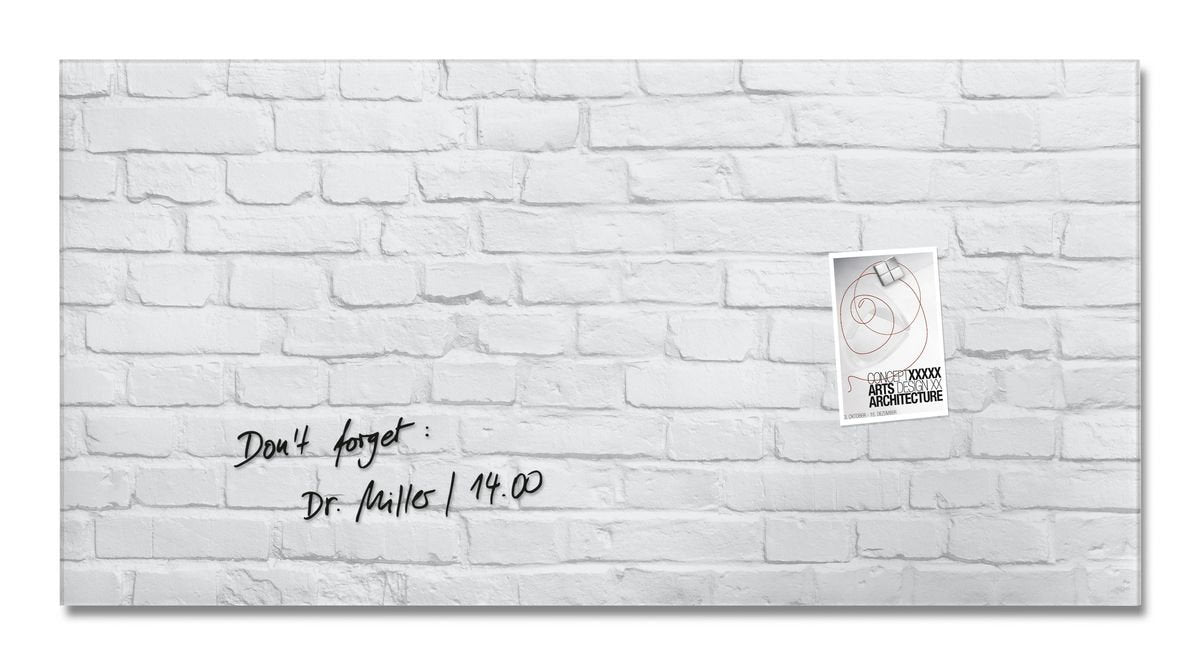 Sigel Glas Magnetboard Artverum 91x46 Whiteboard Magnet Wand Tafel Memoboard