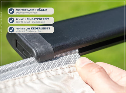 CampAir Auto Keder Vorzelt Markise Sonnensegel UV50+ PKW Van Bus Busse Vans