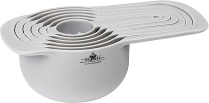 O-ishii MeasureMaster 6-teiliges Messbecher Messlöffel Set aus Kunststoff