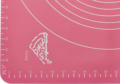 Oxid7 Silikonbackmatte 50x40cm pink Backmatte Matte Backen für Backofen