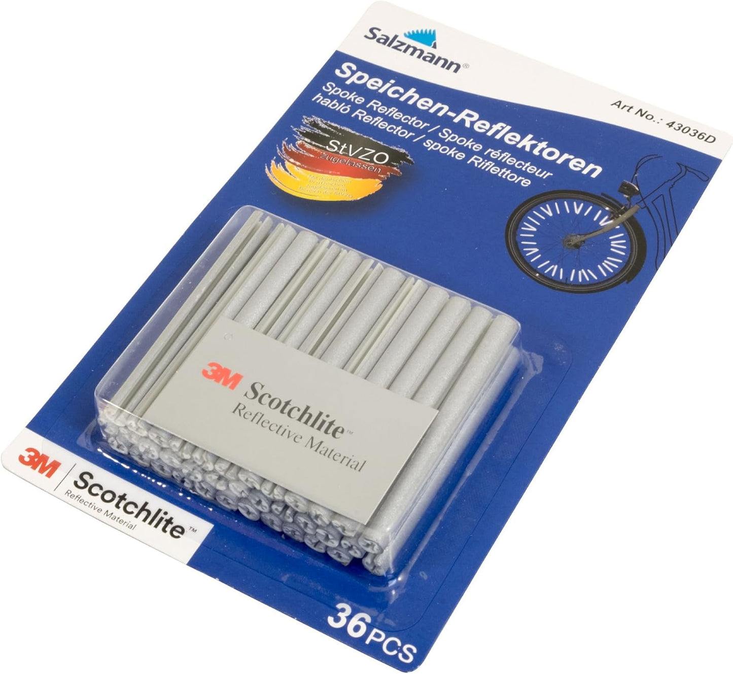 salzmann 3M Scotchlite  Speichenreflektoren - Verpackungseinheit: 36 Stück