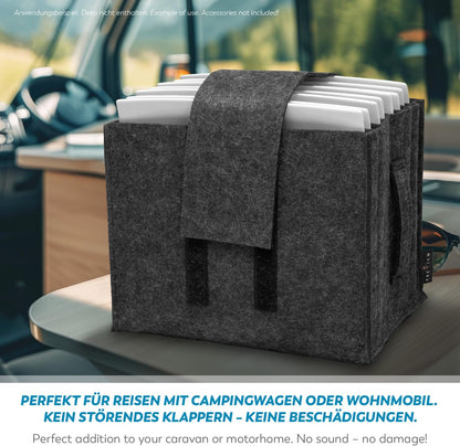 Rubberneck Filz Tellerhalter Camping Camper Van Geschirr Teller Aufbewahrung