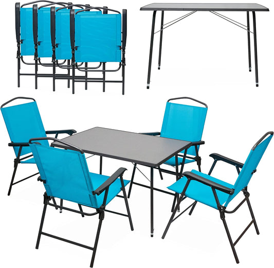 4 Pers. Sitzgruppe Campingmöbel Camping Garnitur Tisch Stuhl Set Campingtisch