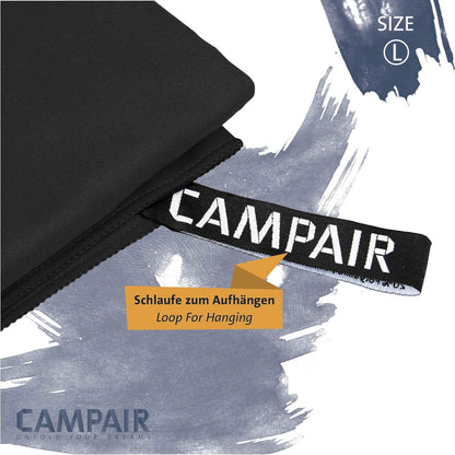 CampAir Mikrofaser Handtuch L Set 2 Stück Outdoor Sport Reisehandtuch 60x120cm