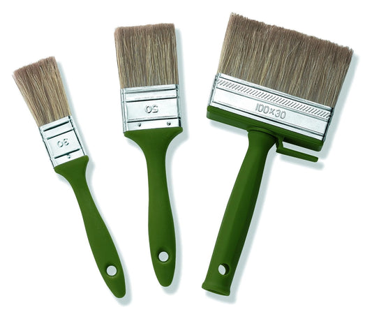 Lasurpinsel-Set 3-teilig 30mm/50mm/100mm Pinsel Set Lasur Farbe Flachpinsel Lack