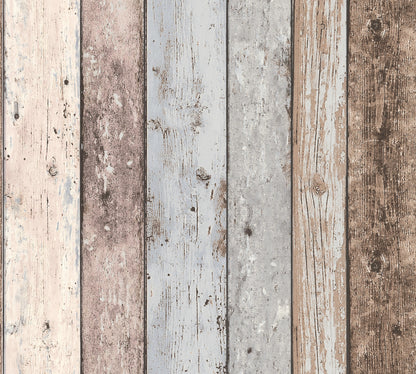 A.S. Création Holz Optik Vinyl Tapete Best of Wood`n Stone Braun Wandtapete