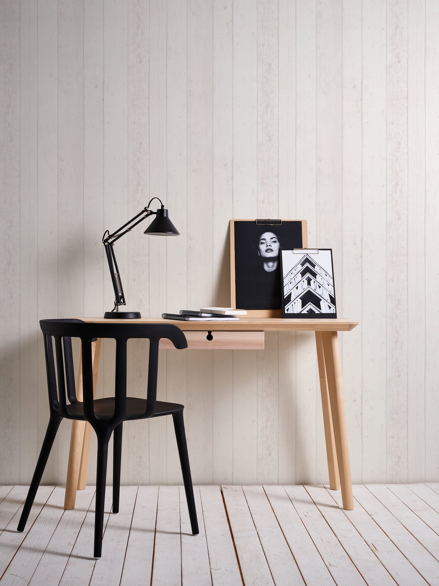 A.S. Création Holz Optik Vinyl Tapete Best of Wood`n Stone Weiß Wandtapete