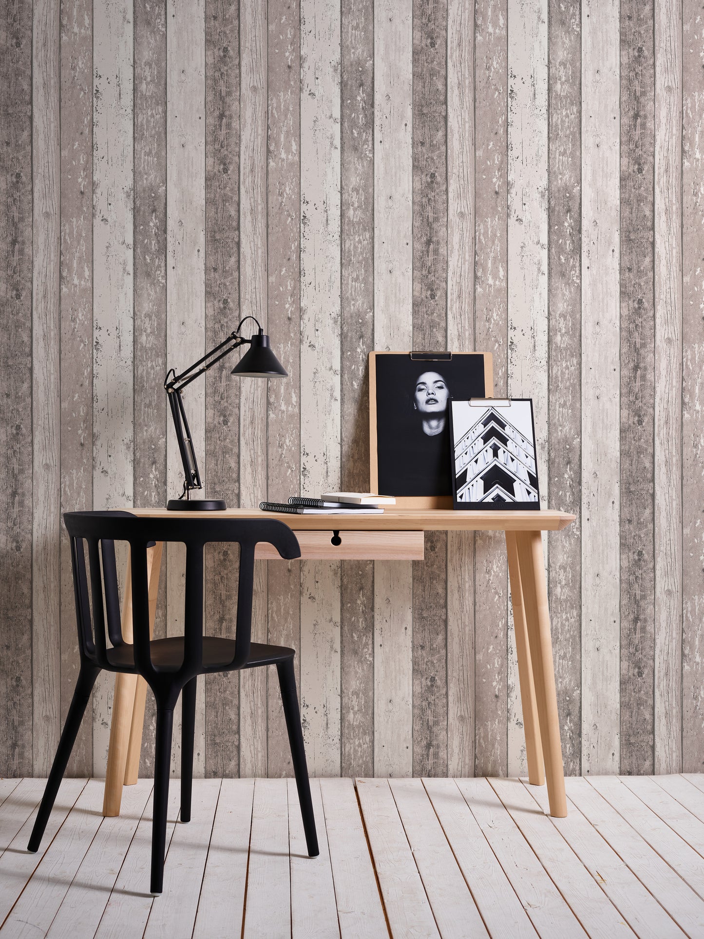 A.S. Création Holz Optik Vinyl Tapete Best of Wood`n Stone Braun Wandtapete