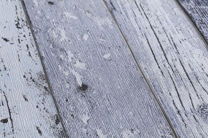 A.S. Création Holz Optik Vinyl Tapete Best of Wood`n Stone Blau Wandtapete