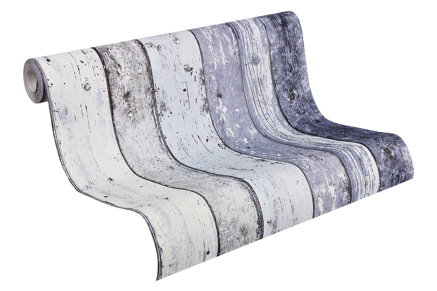 A.S. Création Holz Optik Vinyl Tapete Best of Wood`n Stone Blau Wandtapete