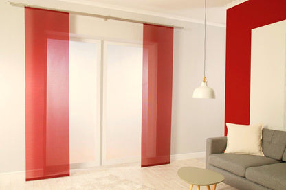 2x Vorhang 225x57cm Schiebevorhang Gardine transparent Flächenvorhang Vorhänge