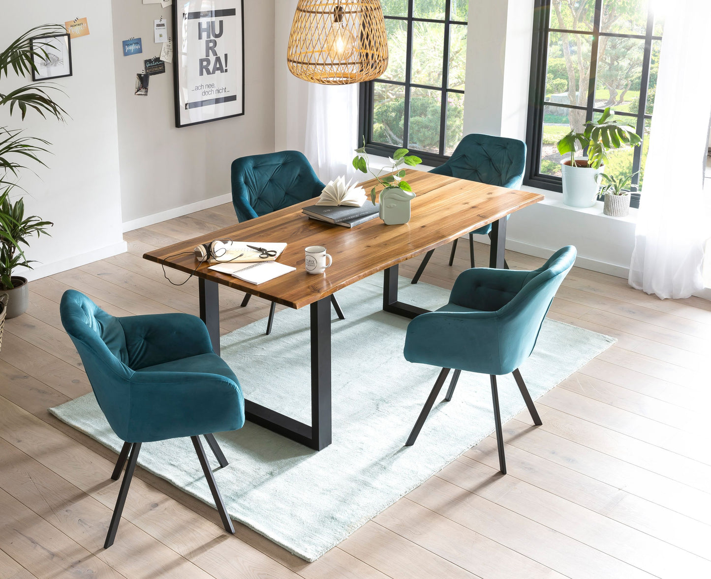 Esstisch 160x85x77 cm Esszimmertisch Küchentisch Tisch Holztisch