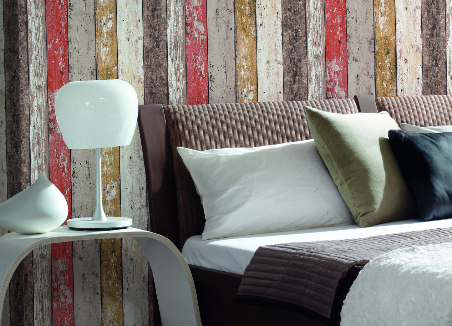 A.S. Création Holz Optik Vinyl Tapete Best of Wood`n Stone Braun Wandtapete