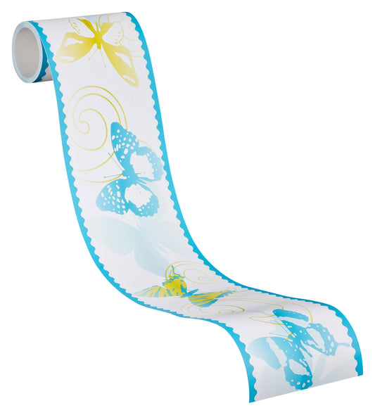 A.S. Création Tiere Vinyl Tapete Borte Bordüre Stick Ups Blau Wandtapete