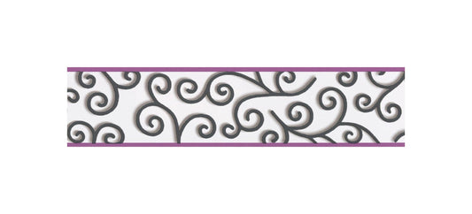 Bordüre Tapete Lila 902023 Papier Wandtapete Stick Ups A.S. Création Borte