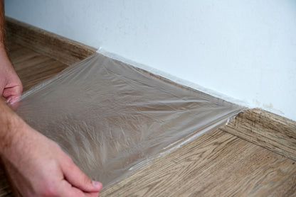 Kreppband 55 mm x 20 m + Abdeckfolie Malerkrepp Abklebeband Abdeckband Klebeband