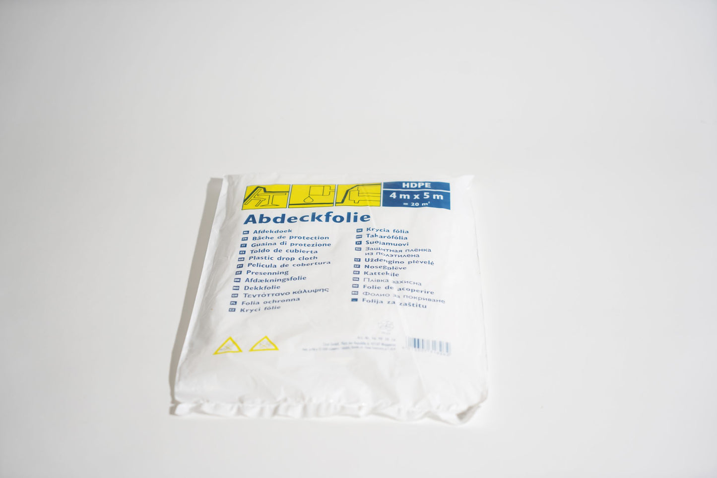 Abdeckplane HDPE Standard 4 x 5 m Abdeckfolie Schutzfolie Schutzplane Malerfolie